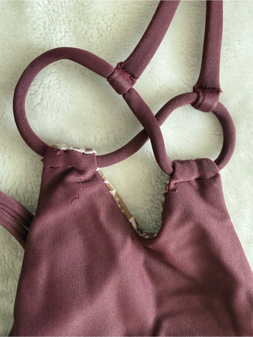 ACACIA Thailand Top in Merlot Size Medium - Picture 6 of 7
